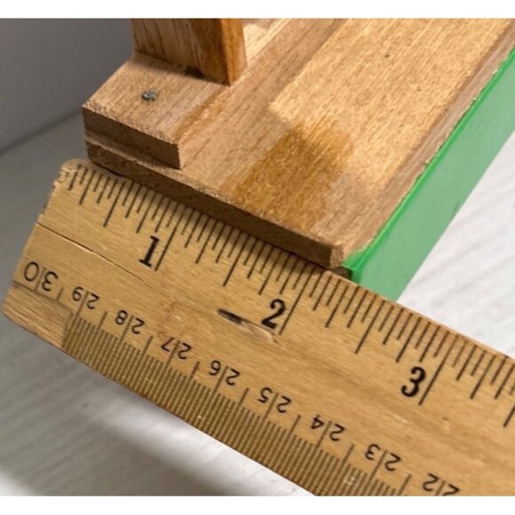 Wood Dollhouse Dresser Art Deco 1930’s Furniture Tilt Mirror & Drawer Japan 6.5" - Picture 11 of 12